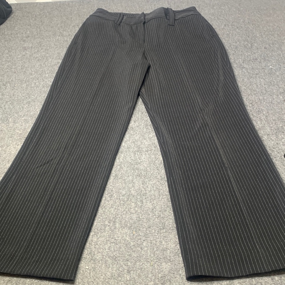 Larry Levine Pinstriped Straight Leg Dress Pants Size 10